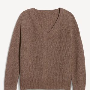 NWT OLD NAVY SoSoft Loose V-Neck Sweater Color: Mocha Taffy SIZE MEDIUM